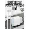 İos Uyumlu Type-c Girişli Hızlı Şarj 15/15 Pro Max Adaptör Ve Kablosu