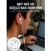 Kablolu Type C Kulak İçi Kulaklık Kristal Netliğinde Ses Kalitesi Yeni Nesil
