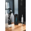 Kablosuz Bluetooth Aux Araç Kiti Siyah Hafıza Kartlı