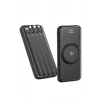 Kablosuz Çoklu Şarj Girişli 10.000 Mah Kablolu Powerbank Taşınabilir