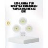 Kablosuz Gün Işığı 3’lü Led Spot Lamba Kumandalı