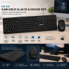 KABLOSUZ MULTİMEDİA KLAVYE - MOUSE SETİ SİYAH Q KLAVYE KM-510 (5263)