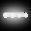 Kablosuz Parlak Banyo Stüdyo Makyaj Aynası Işığı Pilli Vantuzlu Taşınabilir 4 Led Ampul (5263)