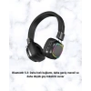 Kablosuz Rgb Işıklı Katlanabilir Bluetooth Kulak Üstü Kulaklık