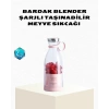 Kablosuz Taşınabilir Mini Blender – Usb Şarjlı, 1200mah