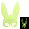 Karanlıkta Yanan Glow Floresan Tavşan Maskesi 32x22 cm (5263)