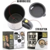 Karıştırıcı Özellikli Mikser Kupa Bardak Self Stirring Mug (5263)