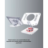 Katlanabilir Tablet Standı Ayarlanabilir Kaymaz Şeffaf Tasarım