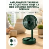 Katlanabilir Usb Şarjlı Masaüstü Soğutucu Mini Fan Telefon Tutucu