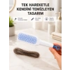 Kendi Kendini Temizleyen Saç Tarağı – Anti-statik, Silikon Uçlu, Abs Malzeme, 22x4 Cm
