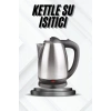 Kettle Su Isıtıcı C F Priz Uyumlu 220 - 240 V Paslanmaz Çelik Kablolu