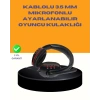 Kırmızı  Kulaklığı Bilgisayar Uyumlu Stereo Yüksek Ses Kaliteli