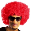 Kırmızı Renk Kıvırcık Afro Bonus Peruk (5263)