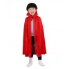 Kırmızı Renk Yakalı Pelerin Çocuk Boy 90 cm (5263)