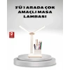 Kısılabilir Led Masa Lambası – Kalemlik Ve Telefon Standlı, Göz Yormayan Işık