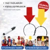 Kişiselleştirilebilir Ok İşaretli Mesaj Tacı (2’li Set Sarı-Kırmızı) (5263)