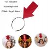 Kişiselleştirilebilir Ok Taç – Üzerine Yazı Yazılabilen Parti Tacı Kırmızı Renk (5263)
