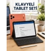 Klavyeli Tablet Pc Kalem Kılıf Ve Ekran Koruyucu Hediyeli Android Set