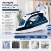 KOYU MAVİ - BEYAZ BUHARLI ÜTÜ SERAMİK TABAN - 360° HAREKETLİ KABLO - BUHAR AYARLAMA 2100W STEAMPLUS-1716 (5263)