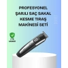 Kuaför Tipi Şarjlı Saç Ve Sakal Kesme Makinesi Güçlü Motorlu