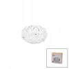 KÜÇÜK CAM - DIAMOND KRİSTAL ŞEKİL YUVARLAK KÜLLÜK ÇAP: 11.2CM - D: 4.4CM (5263)