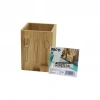 KÜÇÜK  KARE=9X9CM  AHŞAP BAMBU KAŞIKLIK ORGANİZER (5263)