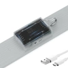 KUMANDALI - ZAMAN - IŞIK GÜCÜ AYARLI METAL ASKILI - USB ŞARJLI LAMBA FENER 20SMD LED (5263)