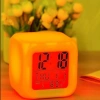 Led Dijital Renkli Masa Saati Alarm Termometre Tarih Masaüstü Saat (5263)