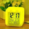 Led Dijital Renkli Masa Saati Alarm Termometre Tarih Masaüstü Saat (5263)