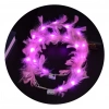 Led Işıklı Rengarenk Yanan 3 Fonksiyonlu Otrişli Parti Tacı Pembe Renk 12x12 cm (5263)