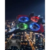 Led Işıklı Uzaktan Kumandalı Drone Fighter Jet Tasarımlı 360 Derece Dönebilen Oyuncak Uçak