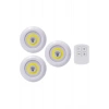 Led Lamba 3lü Uzaktan Kumandalı Yapışkanlı