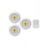 Led Lamba 3lü Uzaktan Kumandalı Yapışkanlı