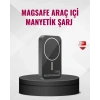 Magsafe Araç Telefon Tutucu 15w Hızlı Şarj Type-c Girişli