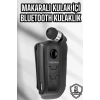 Makaralı Bluetooth Kulaklık Kulak İçi Android İos Uyumlu Titreşimli