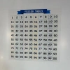 Matematik Öğreten Yüzlük Tablo Duvarda İz Bırakmaz Akıllı Kağıt Yapışkansız Statik  60x60 cm (5263)