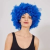 Mavi Renk Kıvırcık Afro Bonus Peruk (5263)