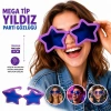 Mega Tip Yıldız Parti Gözlüğü Mor Renk (5263)