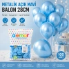 METALİK - AÇIK MAVİ BALON 11 INC - 28CM - 100PCS (5263)