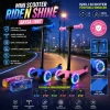 MINI SCOOTER RIDEN SHINE IŞIKLI SCOOTER 55X57-64-71CM FOSFORLU RENKLİ +2 YAŞ - 40KG MAX TAŞIMA HERHANGİ BİR RENK GÖNDERİLİR (5263)