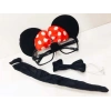 Minnie Mouse Gözlüğü Papyonu Kuyruğu Seti (5263)
