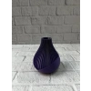 Mor Çizgili Dekoratif Vazo 11 Cm Modern Tasarım Aksesuar