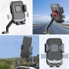 Motor,Motosiklet,Bisiklet ,Scooter İçin 360 Derece Dönebilen Dikiz Aynası Versiyonu Telefon Tutucu Aparat (5263)