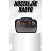Müzik Kutusu Bluetooth Bağlantılı El Fenerli Nostaljik Tasarım Radyo