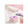 Nostalji Mini Plak Görünümlü Radyolu Bluetooth Hoparlör 3d Ses Dalgası Retro Müzik Plak Pembe