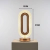 Oval Şeklinde Kristal LED Masa Lambası – Dokunmatik, 3 Renk Işık Modlu, Şarjlı Dekoratif Gece Lambası (5263)