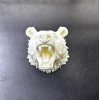 Özel Tasarım Beyaz Ayı Duvar Aksesuarı 3d Dekoratif Heykel 25x19 Cm