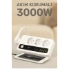 P10 3x Priz 3000w Akım Korumalı 4x Usb 2x Type-c Girişli Çoklu Priz