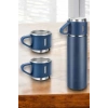 Paslanmaz Çelik 3’lü Termos Seti Vakumlu Ve 8 Saat Isı Koruma