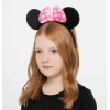 Pembe Fiyonklu Minnie Mouse Tacı Mini Kulak (5263)